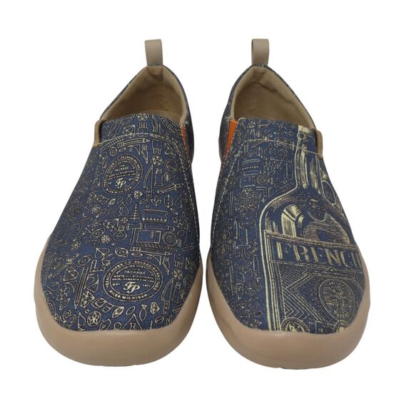 UIN Wine Not? France French Painted Lightweight Walking Travel Loafers Shoes main image 10